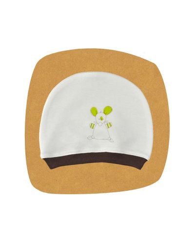 Бебешка шапка с картинка For Babies - Мишле, 0-3 месеца - 1