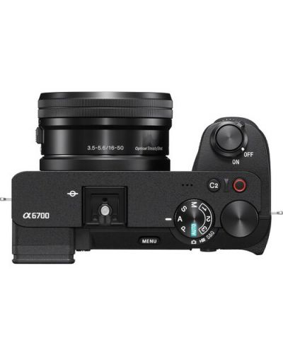Фотоапарат Sony - Alpha A6700, обектив Sony - E PZ 16-50mm f/3.5-5.6 OSS, Black - 3