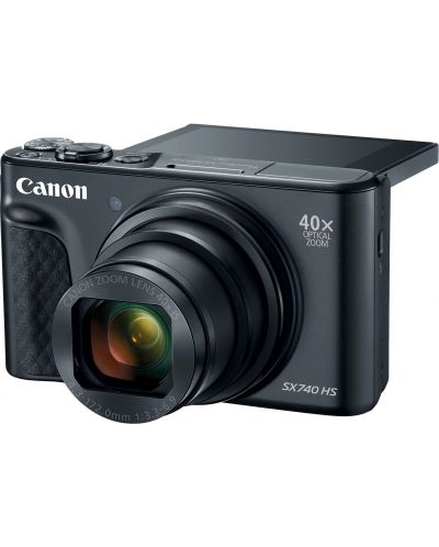 Компактен фотоапарат Canon - PowerShot SX740 HS, черен - 4