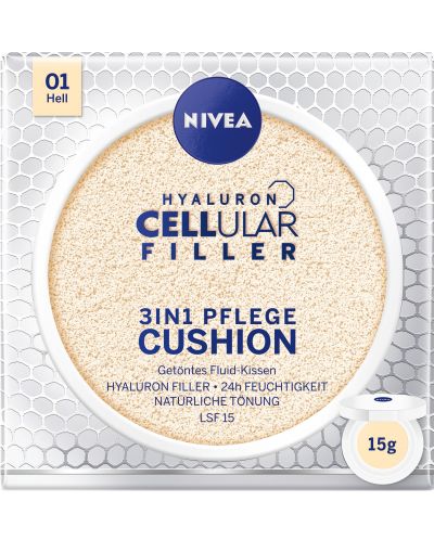 Nivea Cellular Фон дьо тен Hyaluron Filler Cushion, светъл тон, 15 ml - 1