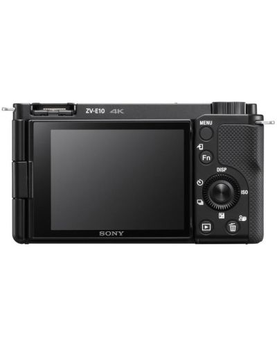 Фотоапарат Sony - ZV-E10, черен + Микрофон Sony ECM-S1 - 4