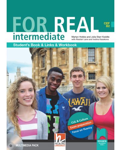 For Real Intermediate: Английски език - ниво В2 (книга за ученика с работна тетрадка + CD) - 2