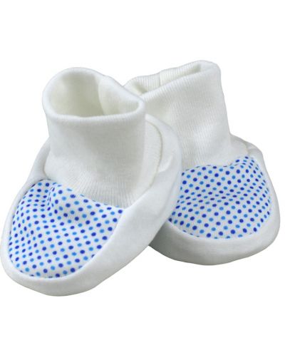 Бебешки обувки For Babies - Сини точици, 0+ месеца - 1