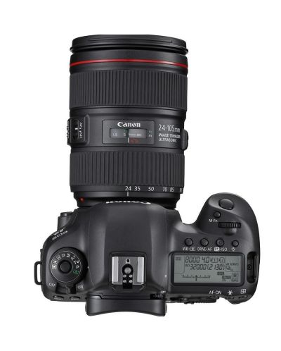 Фотоапарат Canon - 5D Mark IV + обектив Canon 24-105mm, черен - 4