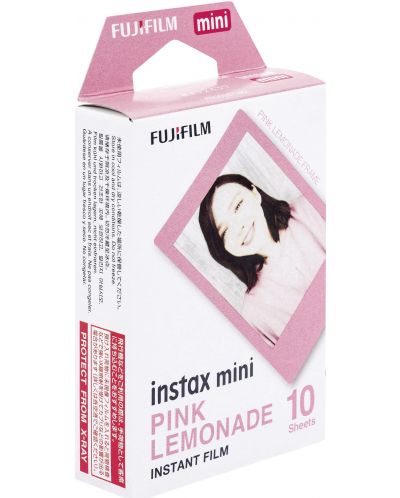 Фотохартия Fujifilm - за instax mini, Pink Lemonade, 10 броя - 1