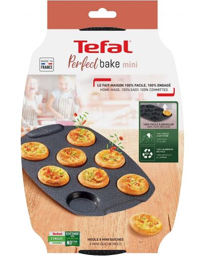 Форма за печене Tefal - Perfect Bake Mini Quiche, 21 x 29 cm - 3