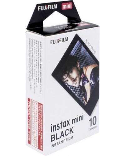 Фотохартия Fujifilm - за instax mini, Black, 10 броя - 2