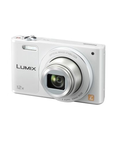 Фотоапарат Panasonic Lumix DMC-SZ10 + Памет SDHC Transcend 8GB - бял