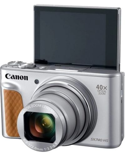Фотоапарат Canon - PowerShot SX740 HS, сребрист - 2
