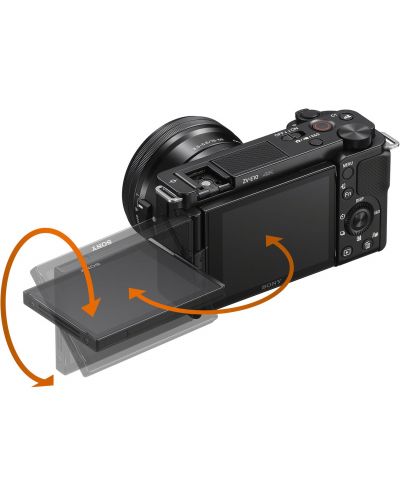 Компактен фотоапарат за влогинг Sony - ZV-E10, E PZ 16-50mm - 5