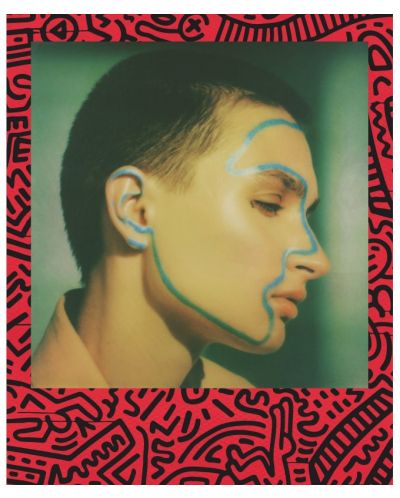 Фотофилм Polaroid -  i-Type, Keith Haring 2021 Edition, червен - 2