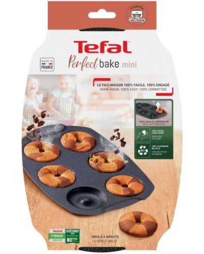 Форма за печене на понички Tefal - Perfect Bake Mini Donuts, 21 x 29 cm - 3