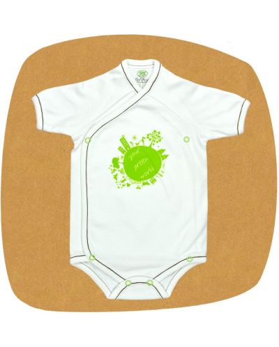Боди камизолка с къс ръкав For Babies - Your green world, 3-6 месеца - 1