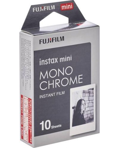 Фотохартия Fujifilm - за instax mini, Monochrome, 10 броя - 2