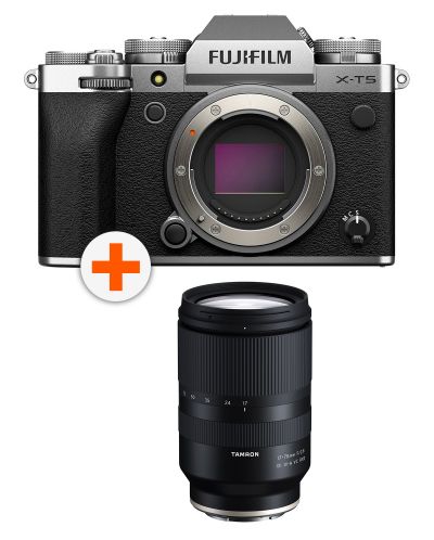Фотоапарат Fujifilm X-T5, Silver + Oбектив Tamron 17-70mm f/2.8 Di III-A VC RXD - Fujifilm X - 1