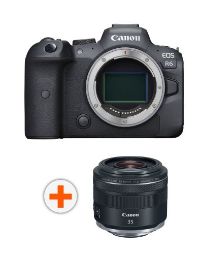 Фотоапарат Canon - EOS R6, черен + Обектив Canon - RF 35mm f/1.8 IS Macro STM - 1
