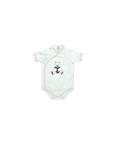 Боди камизолка с къс ръкав For Babies - Мече, 1-3 месеца