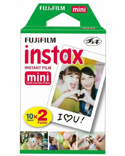 Фотохартия Fujifilm - за instax mini, Glossy, 2x10 броя - 1