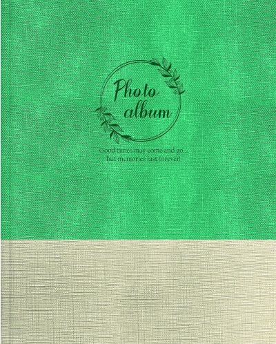Фотоалбум със спирала Lastva Adore - B4, за 200 снимки, зелен - 1
