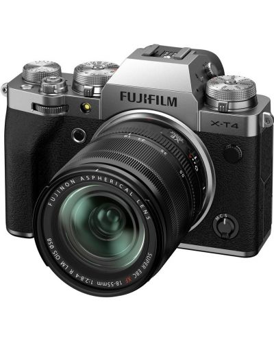 Фотоапарат Fujifilm - X-T4, обектив XF 18-55mm f/2.8-4, сребрист - 2