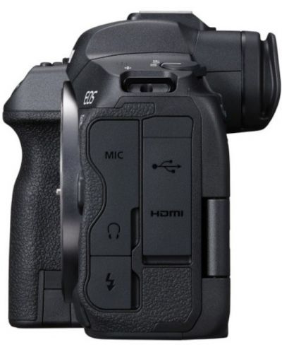 Безогледален фотоапарат Canon - EOS R5, Black - 4