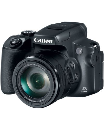 Фотоапарат Canon - PowerShot SX70 HS, черен - 3