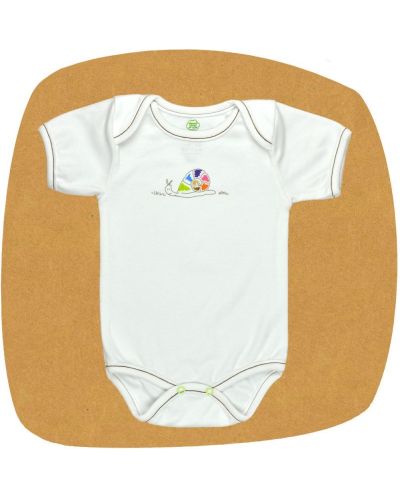 Боди с прехвърлено рамо For Babies - Охлювче, 12-18 месеца - 1