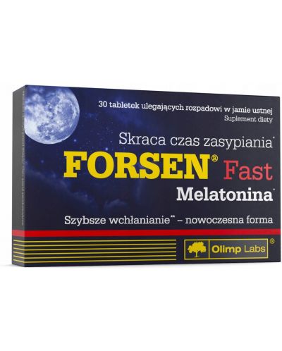 Forsen Fast Melatonin, 30 таблетки, Olimp - 1