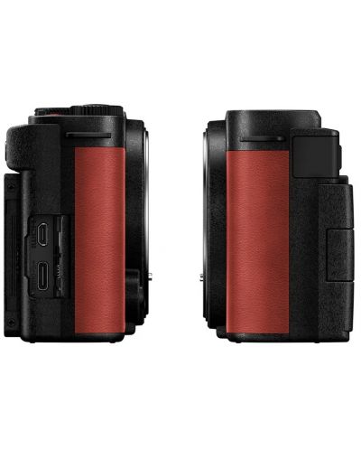Фотоапарат Panasonic - Lumix S9, Lumix S 20-60mm f/3.5-5.6, червен - 6