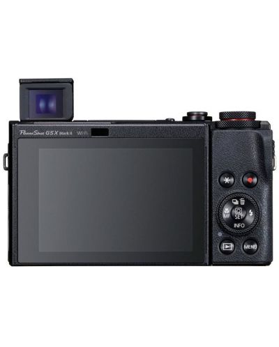 Фотоапарат Canon - PowerShot G5 X Mark II, + батерия, черен - 4