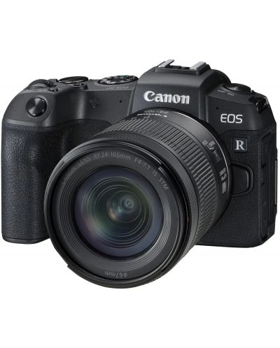 Безогледален фотоапарат Canon - EOS RP, RF 24-105mm, f/F4-7.1 IS, черен - 1