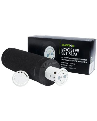 Фоумролер с масажор Blackroll - Booster Set Slim, черен - 1