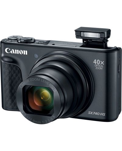 Компактен фотоапарат Canon - PowerShot SX740 HS, черен - 5