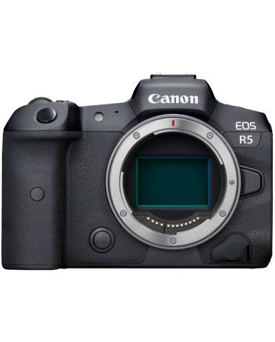 Безогледален фотоапарат Canon - EOS R5, Black - 1
