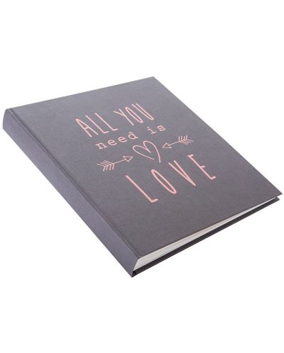 Фотоалбум Goldbuch - All You Need Is Love, сив, 30 x 31 cm - 2
