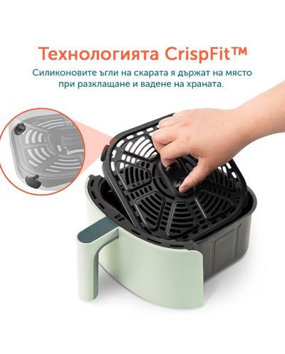 Фритюрник с горещ въздух Cosori - Lite Smart Air Fryer, 1500 W, 3.8L, бял - 5