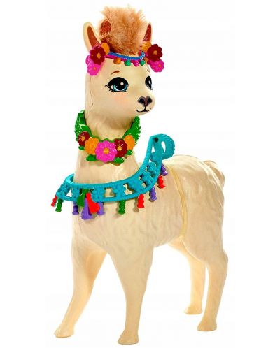 Кукличка с животниче Mattel Enchantimals - Lluella Llama и Fleecy - 5