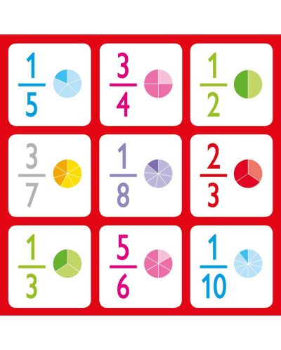Fractions: Matching Games and Book - 6