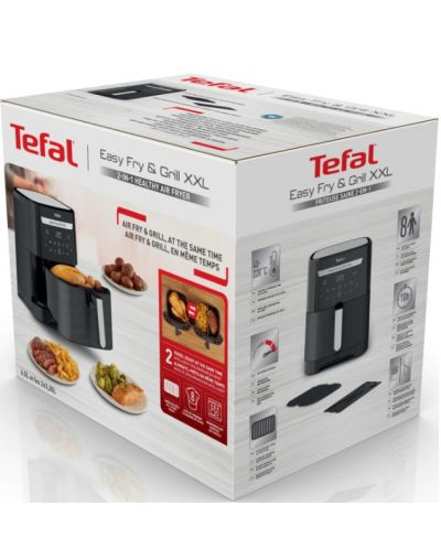 Фритюрник с горещ въздух Tefal - EY801815, 1830 W, черен - 4