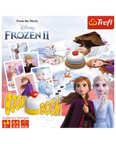 Детска настолна игра Trefl Frozen 2 - Бум Бум, с карти - 3