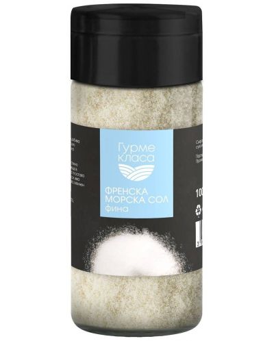 Френска морска сол, фина, 100 g, Гурме Класа - 1