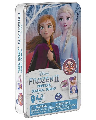 Домино Spin Master Disney - Frozen 2, в метална кутия - 1