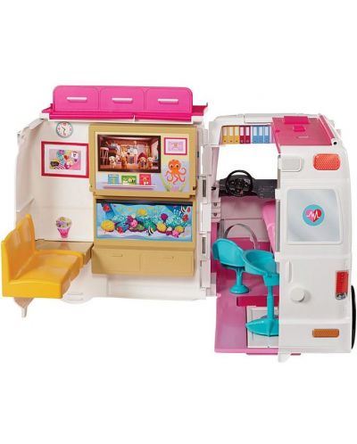 Игрален комплект Mattel Barbie - Линейка с мобилна клиника - 3