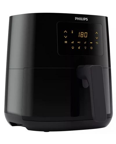 Уред за готвене с горещ въздух Philips - HD9252/90, 1400W, 4.1 l, черен - 1
