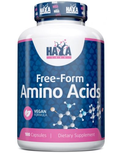 Free-Form Amino Acids, 100 капсули, Haya Labs - 1