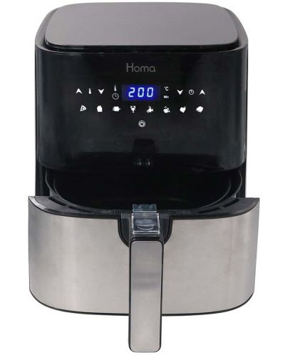 Уред за готвене с горещ въздух Homa - HF-355D, 1450W, черен/сребрист - 1
