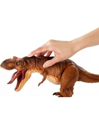 Екшън фигурка Mattel Jurassic World - Тиранозавър Рекс, с управление и звук - 4