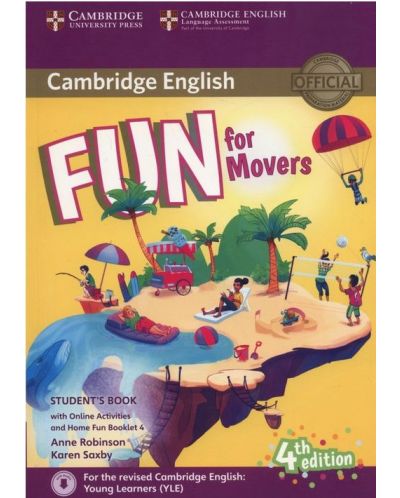 Fun for Movers: Student's Book with Online activities and Home Fun Booklet (4th edition) / Английски за деца: Учебник с онлайн активности и книжка за домашни работи - 1