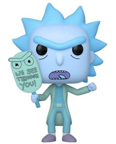 Фигура Funko POP! Animation: Rick & Morty - Hologram Rick (Glowing), #665 - 1