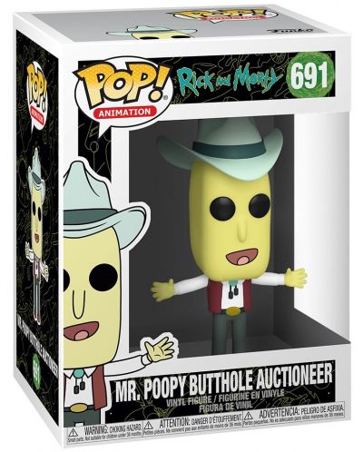 Фигура Funko Pop! Animation: Rick & Morty - Mr. Poopy Butthole Auctioneer #691 - 2